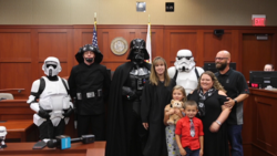 Video: Love and Star Wars unite Seminole couple with adoptive children
