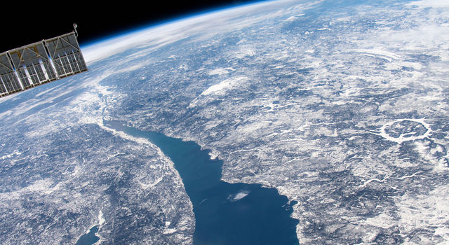 The Manicouagan impact crater in Quebec, Canada