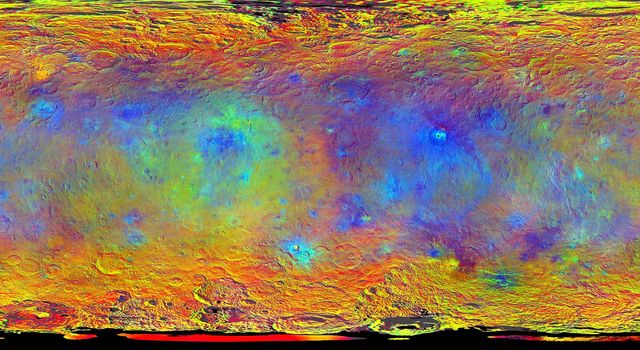 Hints at Ceres' Composition from Color